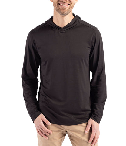 Cutter & Buck Coastline Epic Comfort Eco Recycled Mens Hooded Shirt by Cutter & Buck Apparel