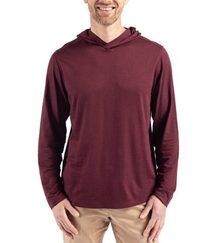 Cutter & Buck Coastline Epic Comfort Eco Recycled Mens Hooded Shirt by Cutter & Buck Apparel