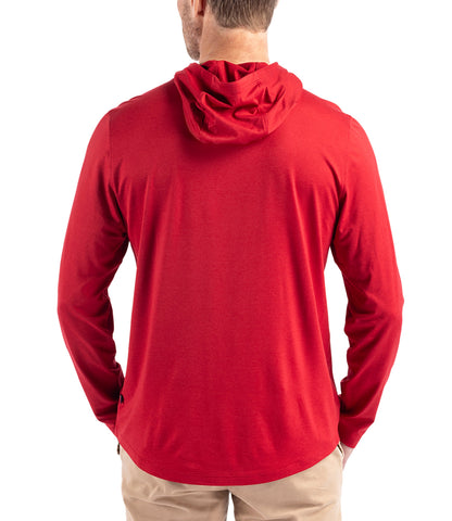 Cutter & Buck Coastline Epic Comfort Eco Recycled Mens Hooded Shirt by Cutter & Buck Apparel