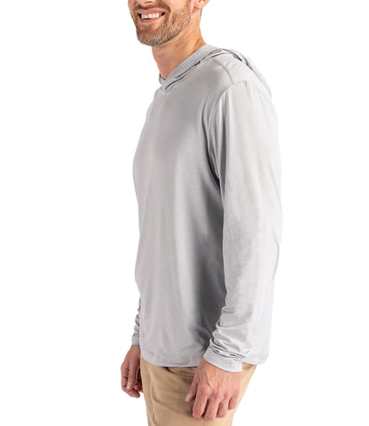 Cutter & Buck Coastline Epic Comfort Eco Recycled Mens Hooded Shirt by Cutter & Buck Apparel