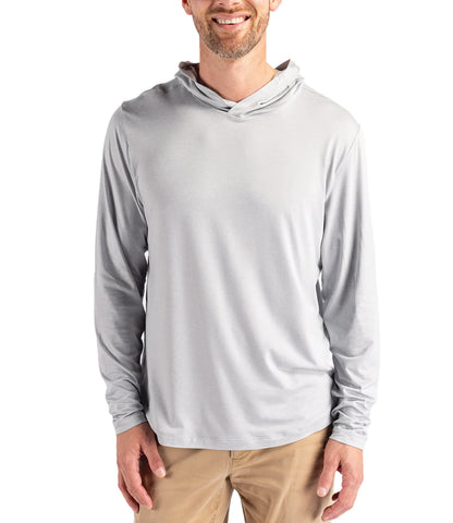 Cutter & Buck Coastline Epic Comfort Eco Recycled Mens Hooded Shirt by Cutter & Buck Apparel
