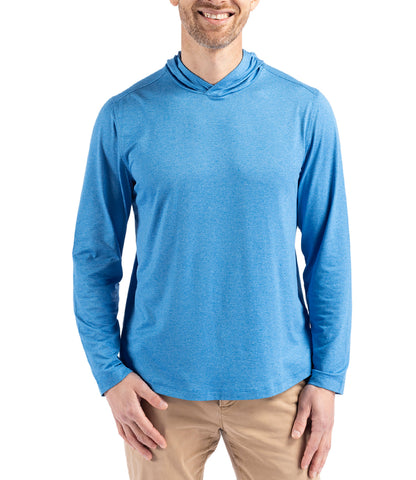 Cutter & Buck Coastline Epic Comfort Eco Recycled Mens Hooded Shirt by Cutter & Buck Apparel