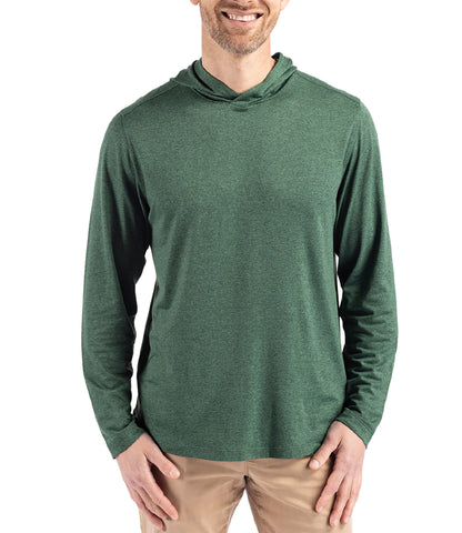 Cutter & Buck Coastline Epic Comfort Eco Recycled Mens Hooded Shirt by Cutter & Buck Apparel