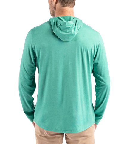 Cutter & Buck Coastline Epic Comfort Eco Recycled Mens Hooded Shirt by Cutter & Buck Apparel