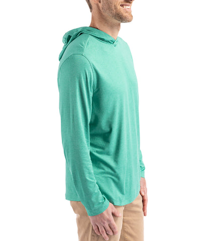 Cutter & Buck Coastline Epic Comfort Eco Recycled Mens Hooded Shirt by Cutter & Buck Apparel