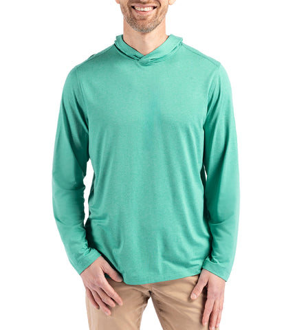 Cutter & Buck Coastline Epic Comfort Eco Recycled Mens Hooded Shirt by Cutter & Buck Apparel
