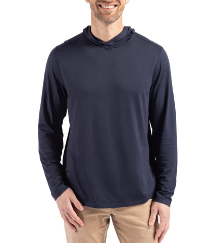 Cutter & Buck Coastline Epic Comfort Eco Recycled Mens Hooded Shirt by Cutter & Buck Apparel