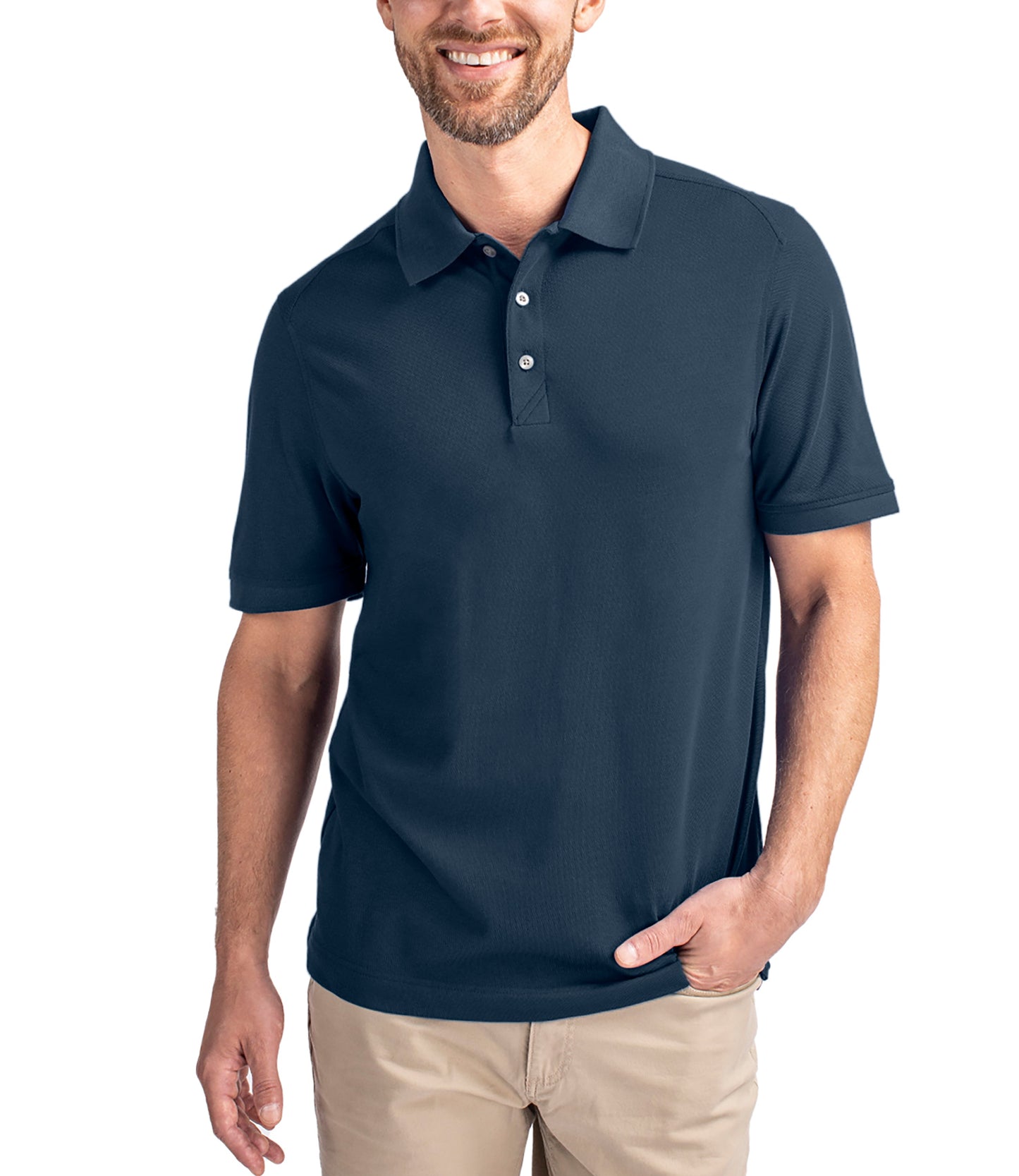 Cutter & Buck Advantage Eco Tri-Blend Pique Mens Polo by Cutter & Buck Apparel