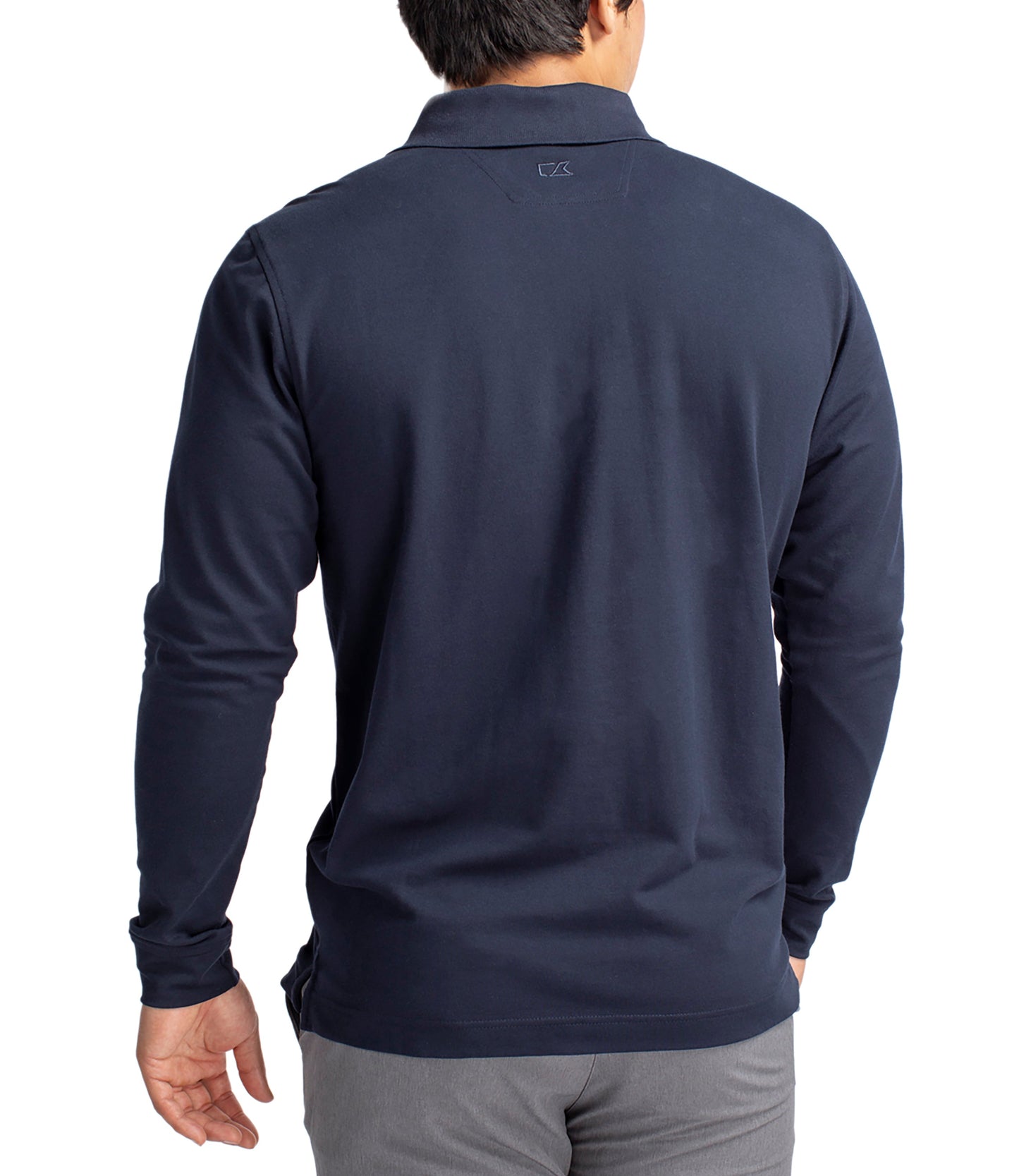 Cutter & Buck Advantage Eco Tri-Blend Pique Mens Long Sleeve Polo by Cutter & Buck Apparel