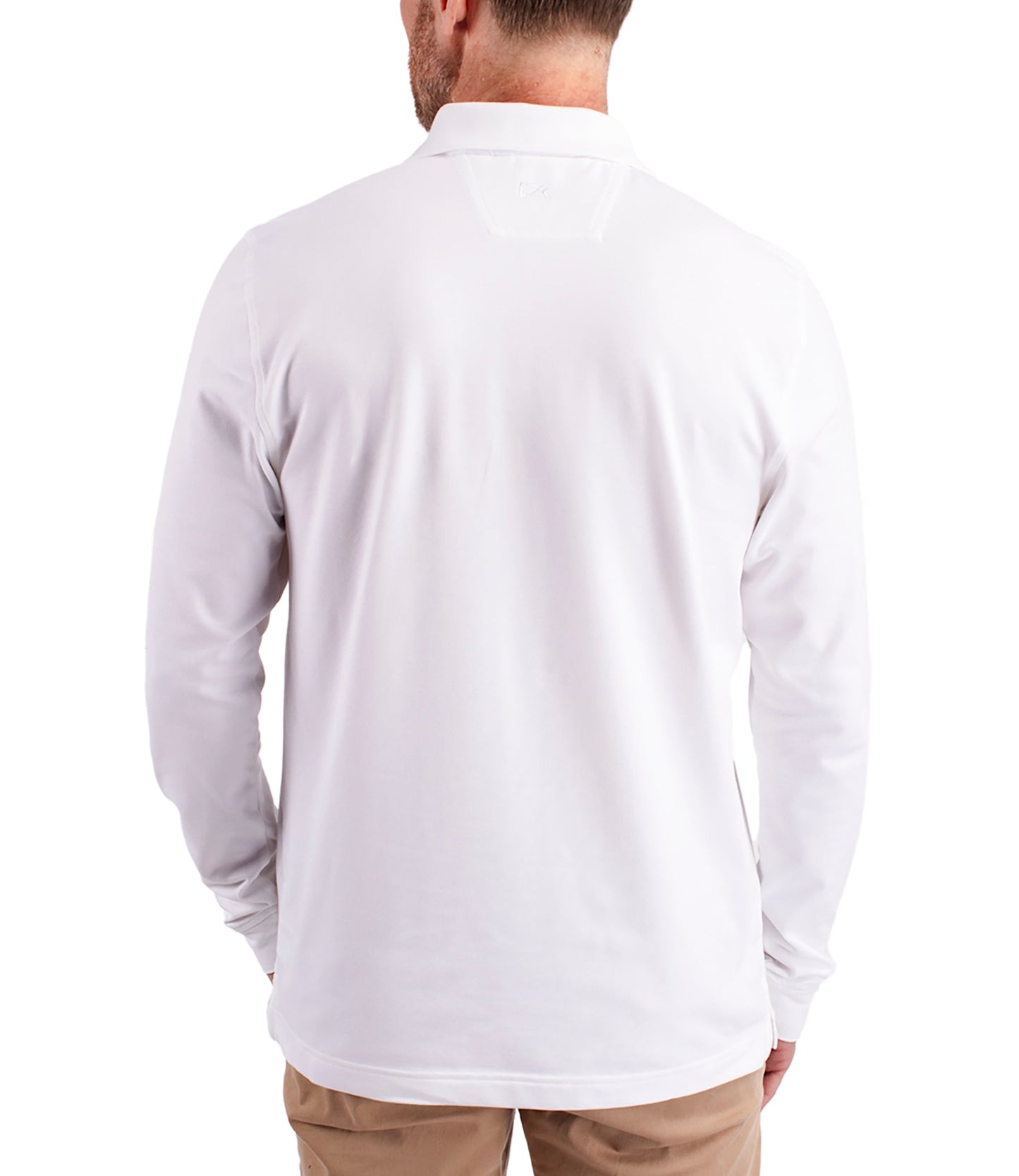 Cutter & Buck Advantage Eco Tri-Blend Pique Mens Long Sleeve Polo by Cutter & Buck Apparel