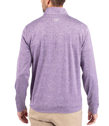 Cutter & Buck Stealth Heathered Quarter Zip Mens Pullover by Cutter & Buck Apparel