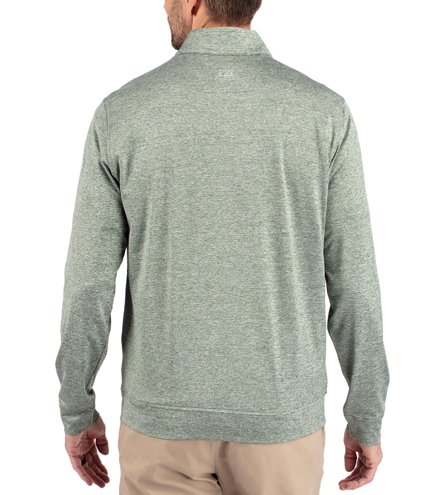 Cutter & Buck Stealth Heathered Quarter Zip Mens Pullover by Cutter & Buck Apparel