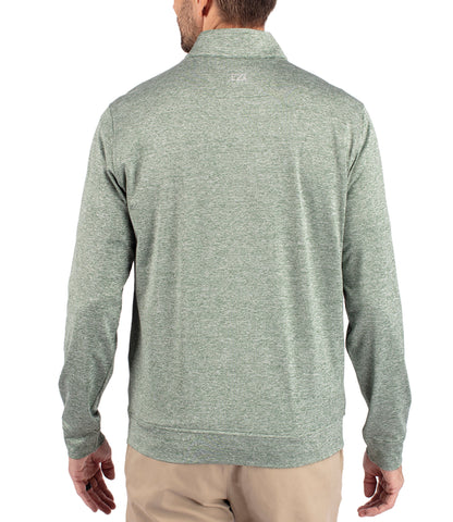 Cutter & Buck Stealth Heathered Quarter Zip Mens Pullover by Cutter & Buck Apparel
