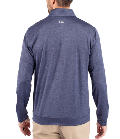 Cutter & Buck Stealth Heathered Quarter Zip Mens Pullover by Cutter & Buck Apparel