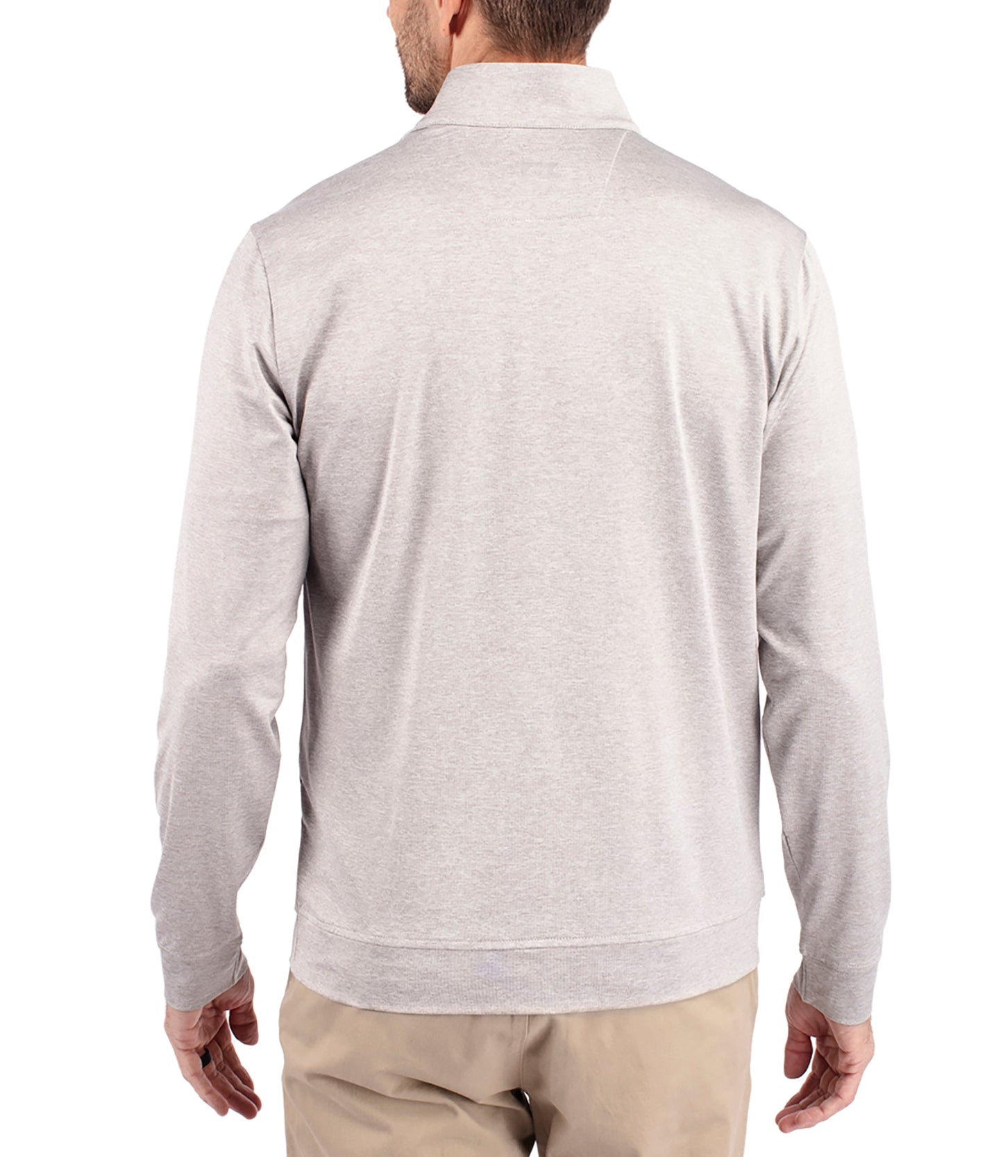 Cutter & Buck Stealth Heathered Quarter Zip Mens Pullover by Cutter & Buck Apparel