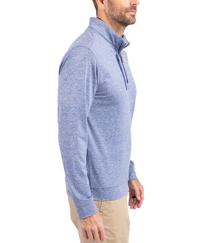 Cutter & Buck Stealth Heathered Quarter Zip Mens Pullover by Cutter & Buck Apparel