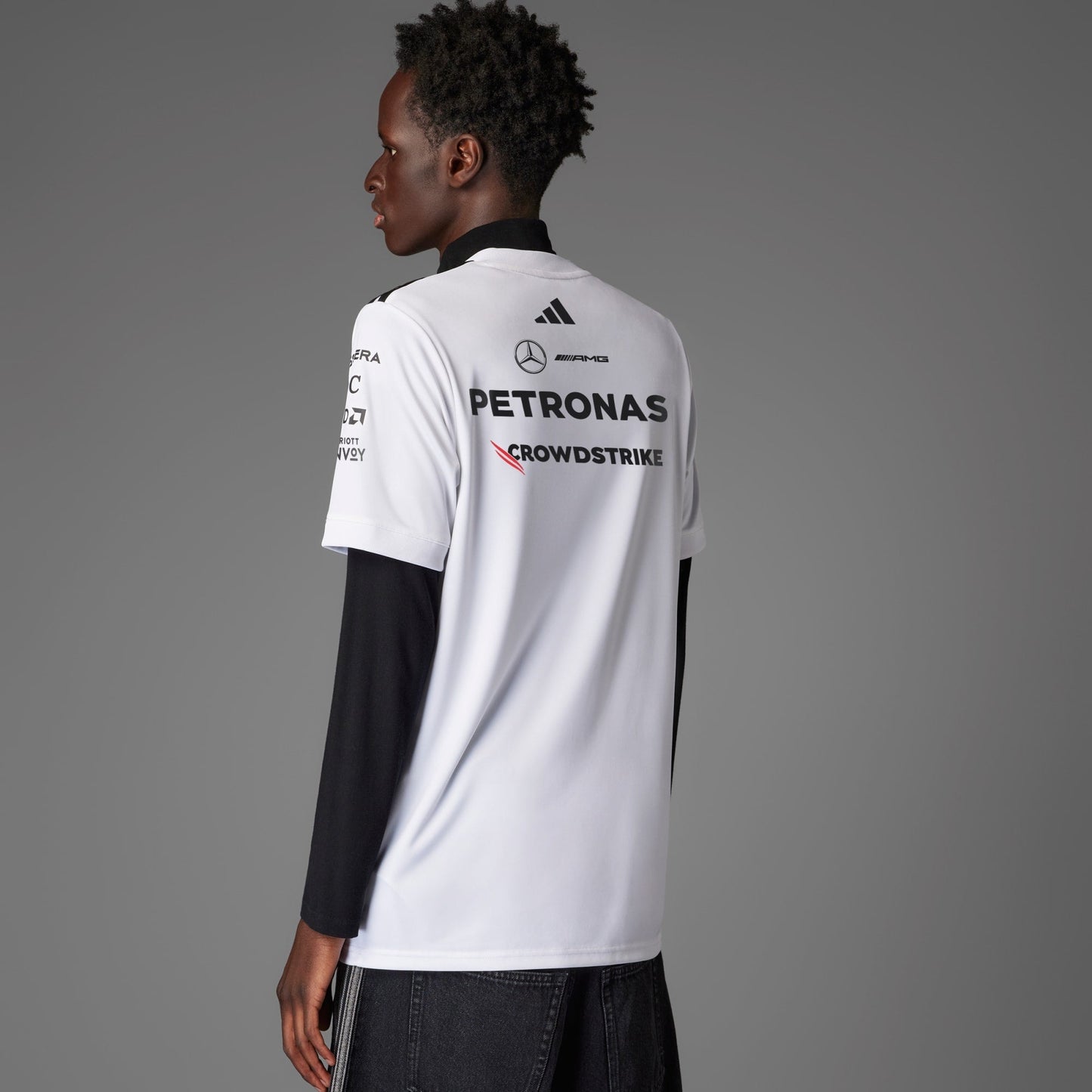 [jx5798] Mens adidas Mercedes - Amg Petronas Formula One Team Driver Jersey