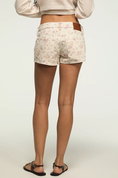 Lucky Brand Women's Mid Rise Festival Short - Boppin' Florals Wash
