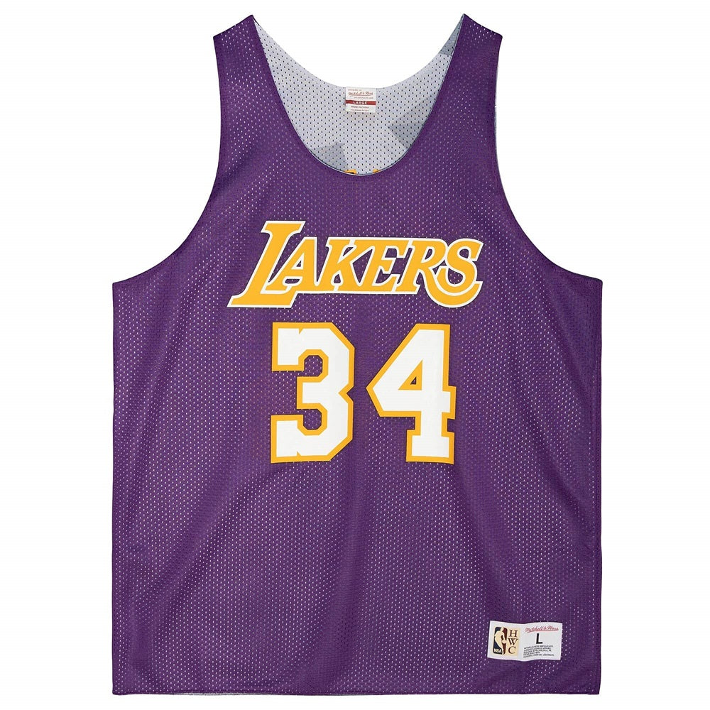 Men's Mitchell & Ness Reversible Mesh Tank Lakers Shaquille O'Neal