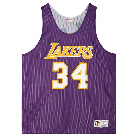 Men's Mitchell & Ness Reversible Mesh Tank Lakers Shaquille O'Neal