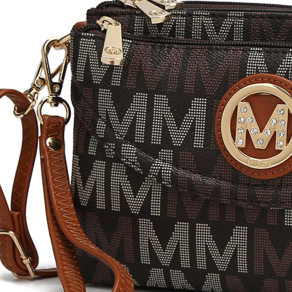 MKF Collection Women's Ishani Signature Crossbody Bag