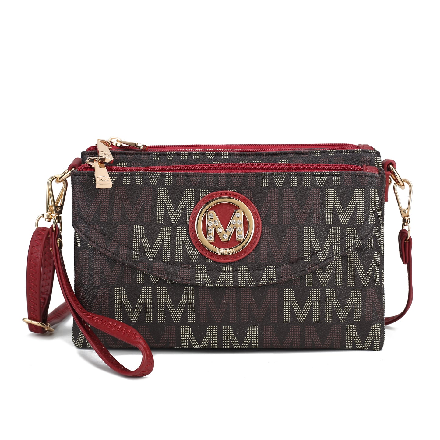 MKF Collection Women's Ishani Signature Crossbody Bag