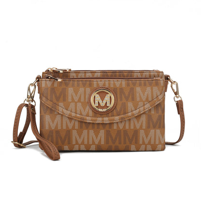 MKF Collection Women's Ishani Signature Crossbody Bag