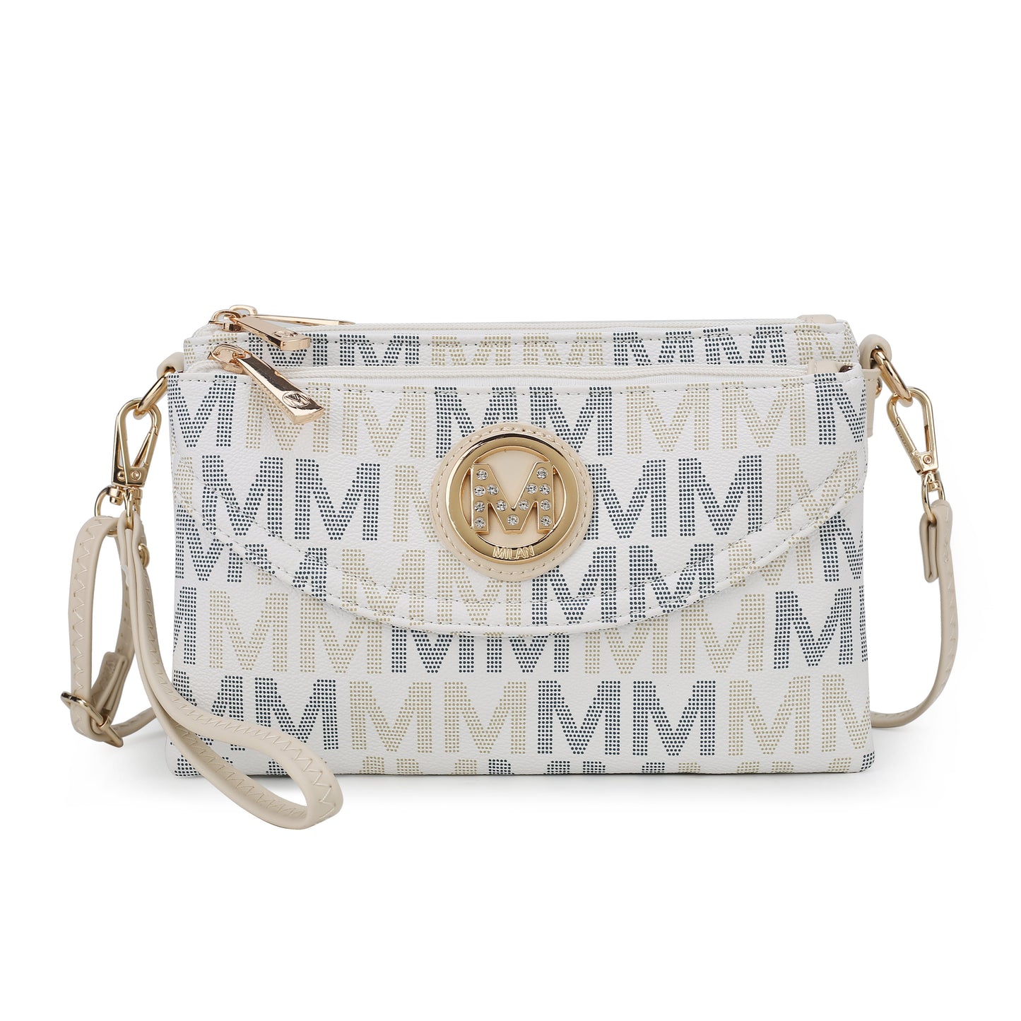 MKF Collection Women's Ishani Signature Crossbody Bag