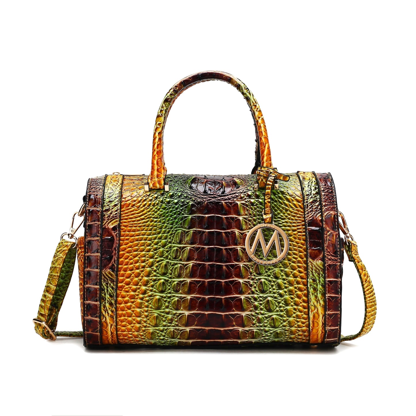 Eleanor Gradient Croc Shoulder Bag