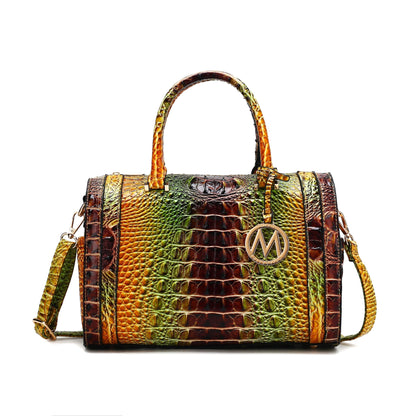 Eleanor Gradient Croc Shoulder Bag