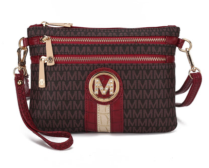 MKF Collection Women's Tarren Signature Crossbody Bag