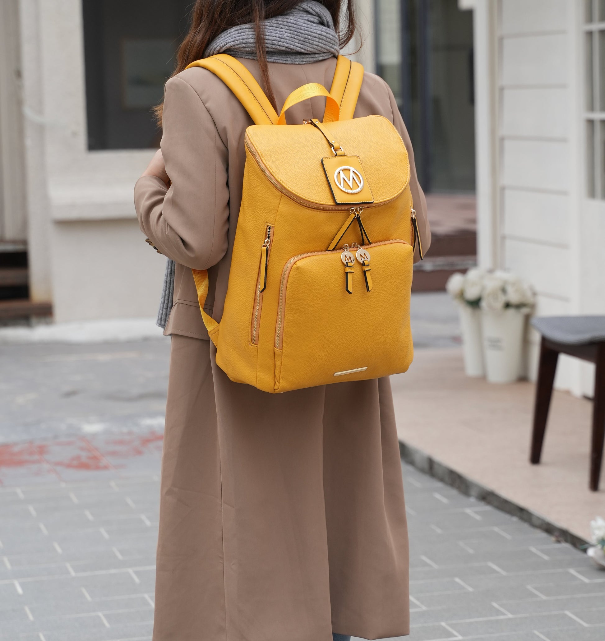 MKF Collection Angela Large Backpack by Mia K. Black
