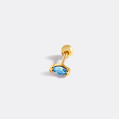 Mint & Lily Marquis Gemstone Sleeper Stud Earrings