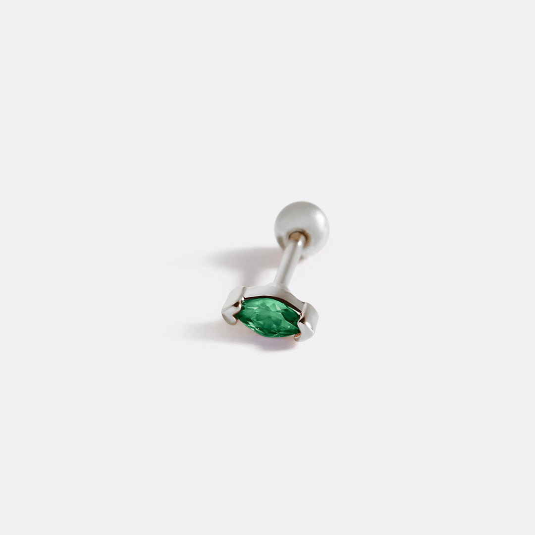 Mint & Lily Marquis Gemstone Sleeper Stud Earrings