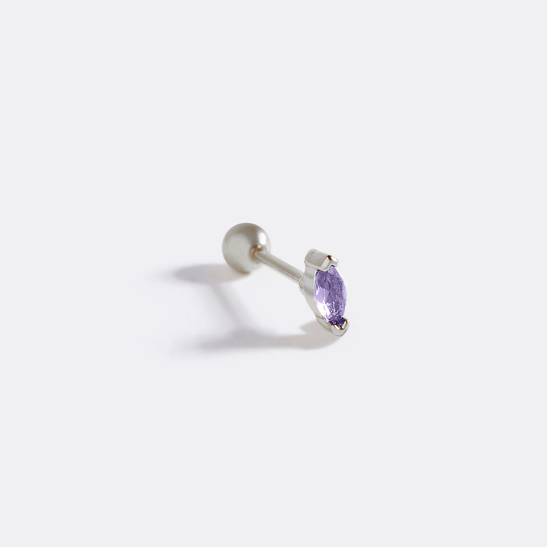 Mint & Lily Marquis Gemstone Sleeper Stud Earrings