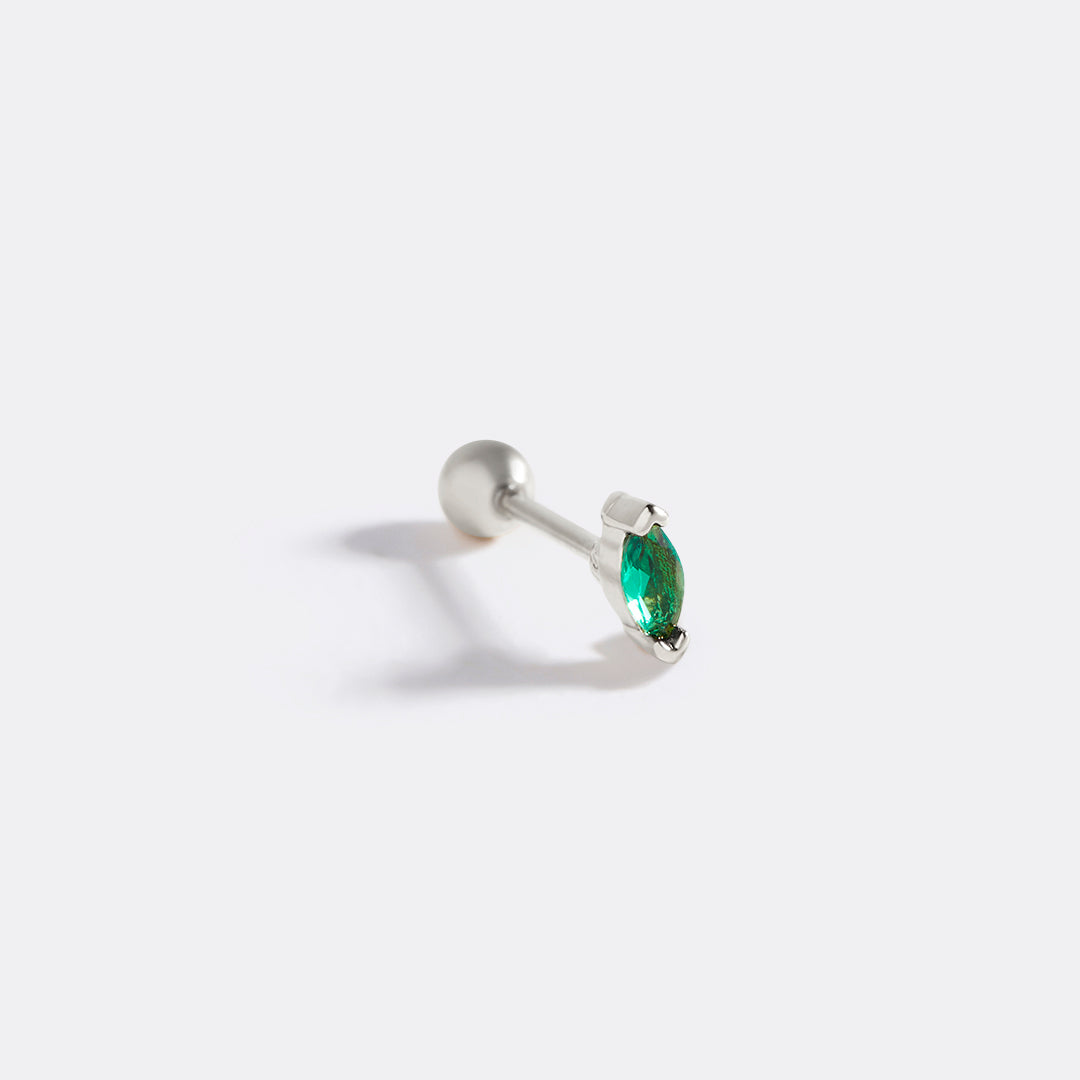 Mint & Lily Marquis Gemstone Sleeper Stud Earrings