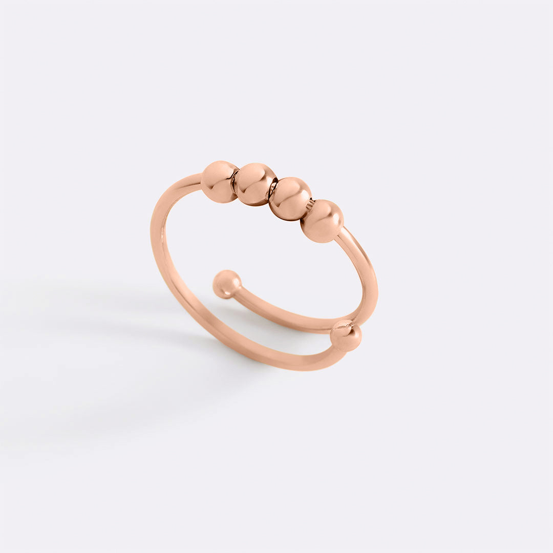 Mint & Lily Adjustable Beaded Fidget Ring