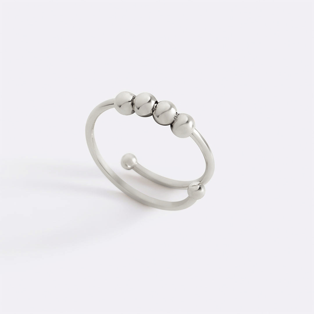 Mint & Lily Adjustable Beaded Fidget Ring