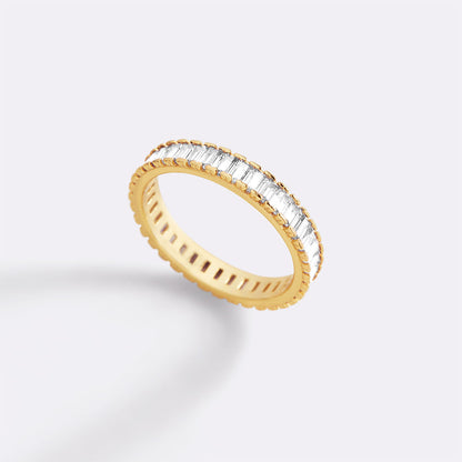 Mint & Lily Baguette Birthstone Eternity Band
