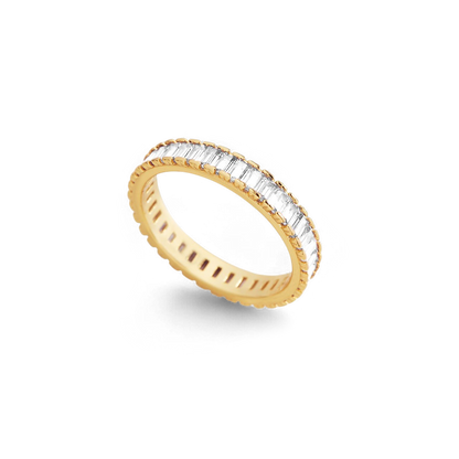 Mint & Lily Baguette Birthstone Eternity Band