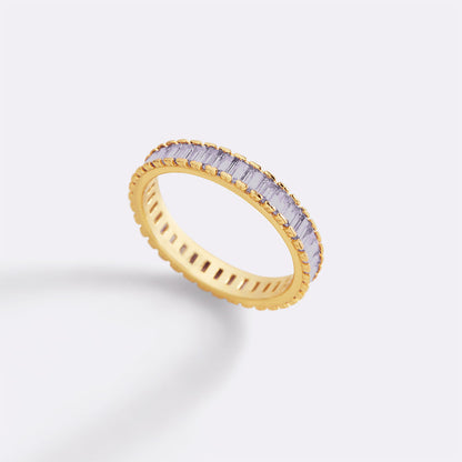 Mint & Lily Baguette Birthstone Eternity Band