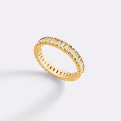 Mint & Lily Baguette Birthstone Eternity Band