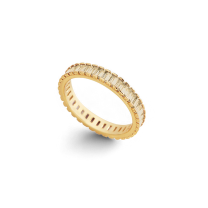 Mint & Lily Baguette Birthstone Eternity Band