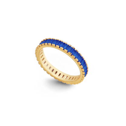 Mint & Lily Baguette Birthstone Eternity Band