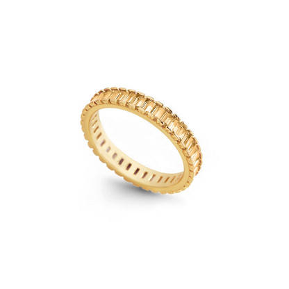 Mint & Lily Baguette Birthstone Eternity Band