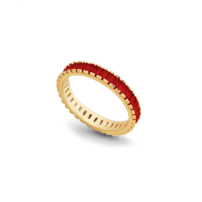 Mint & Lily Baguette Birthstone Eternity Band