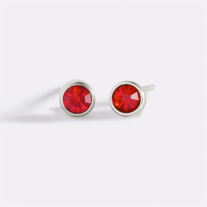 Mint & Lily Birthstone Bezel Studs