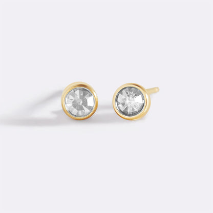 Mint & Lily Birthstone Bezel Studs