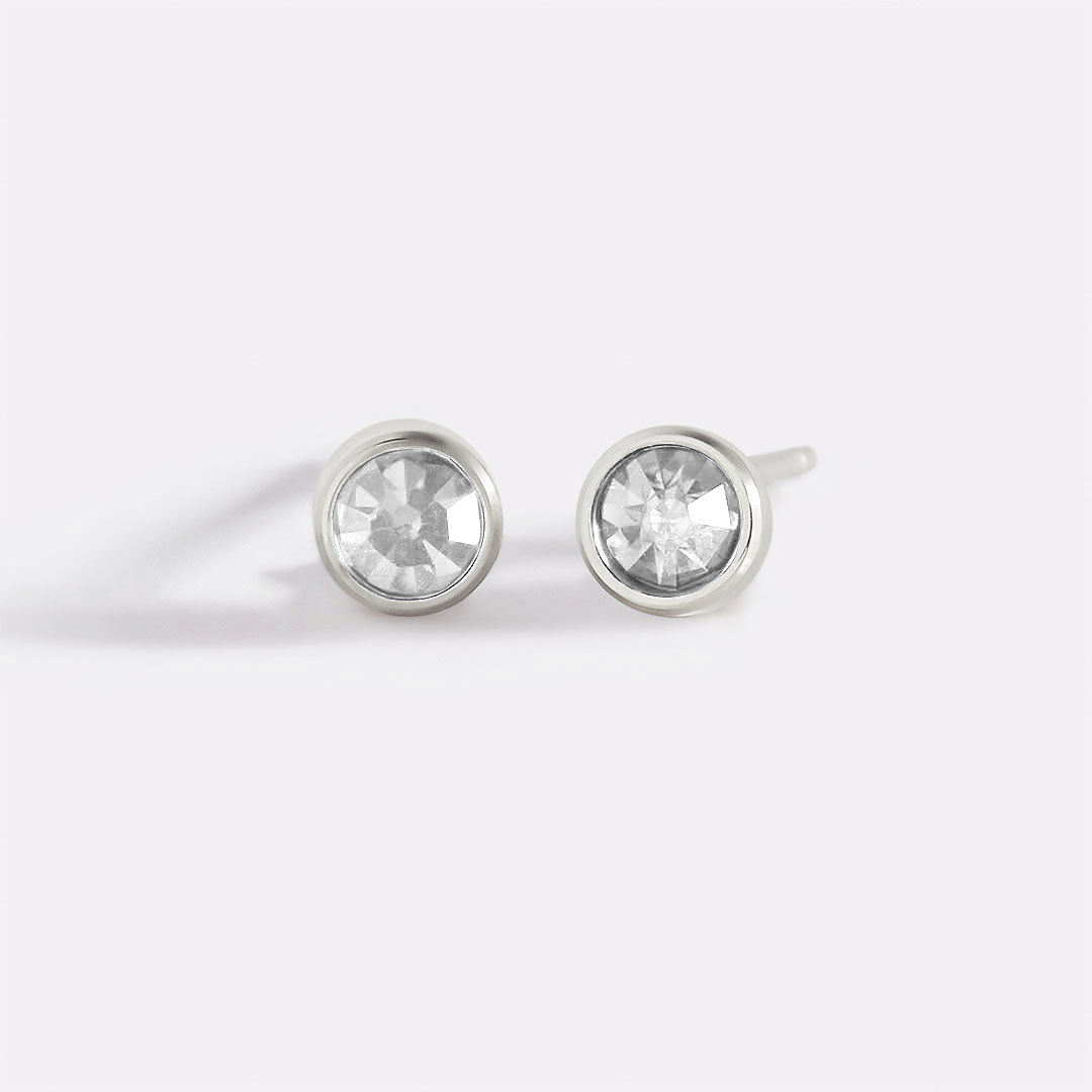 Mint & Lily Birthstone Bezel Studs
