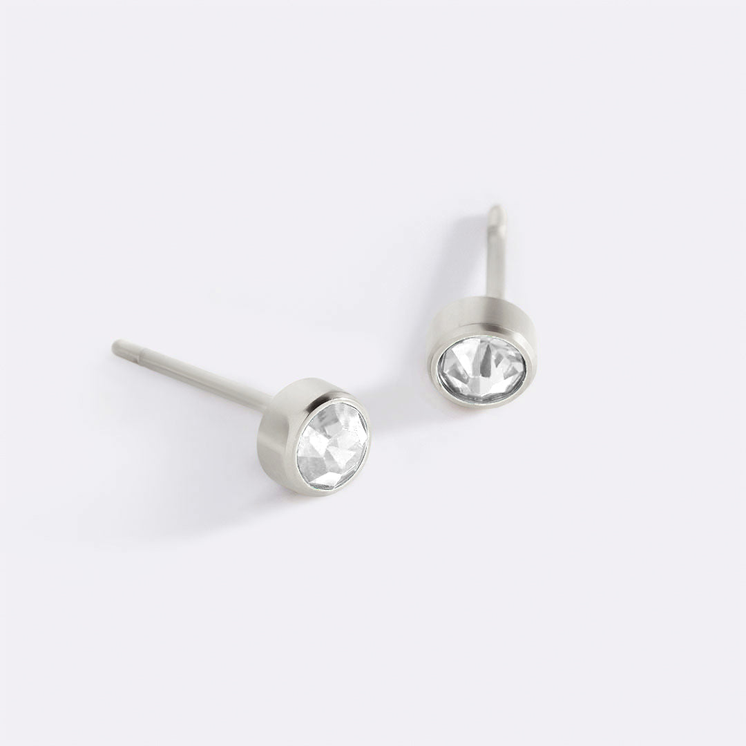 Mint & Lily Birthstone Bezel Studs